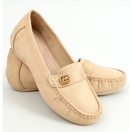 Mocasines beige de mujer H8192 Beis 1