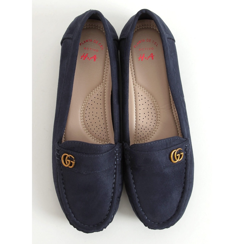 Mocasines mujer azul marino H8192 Azul 1