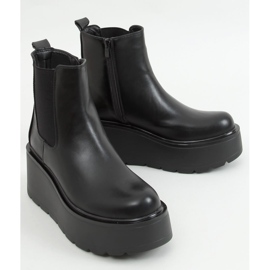 Black QT22P Botas negras de suela alta negro 1 Black QT22P Botas negras de suela alta negro 1