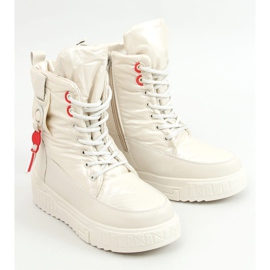 Botas de nieve beige para mujer NB509P Beige 1 Botas de nieve beige para mujer NB509P Beige 1