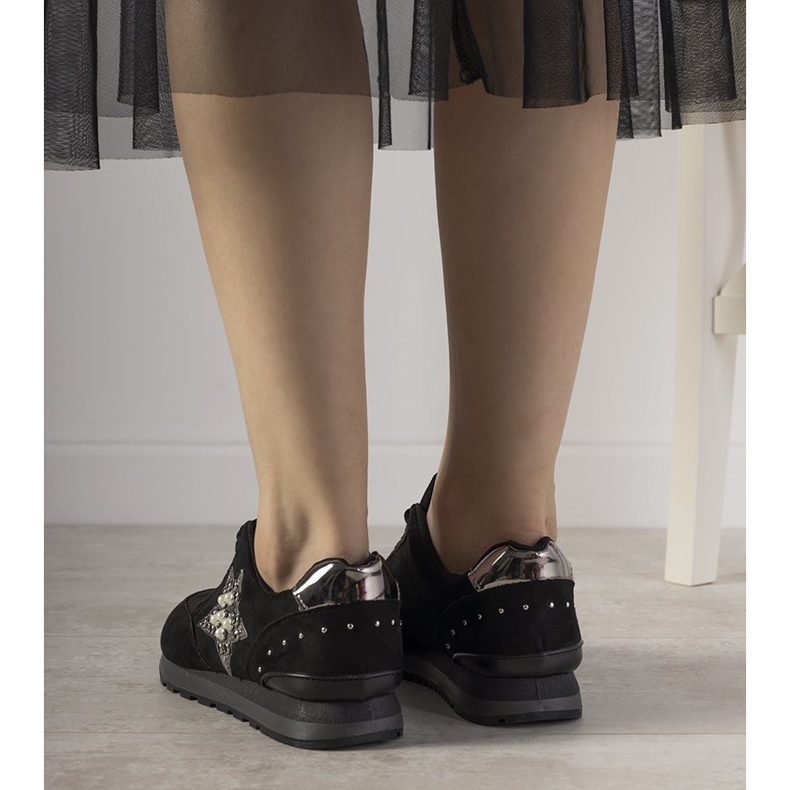 Zapatillas deportivas negras decoradas con tachuelas Ruler negro 1