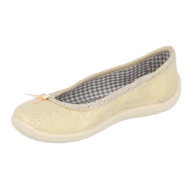 Calzado infantil befado 980Y103 dorado 1