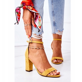 PS1 Sandalias de gamuza amarilla Florence en una barra amarillo 3 PS1 Sandalias de gamuza amarilla Florence en una barra amarillo 3