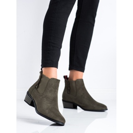 J. Star Botines verdes en un poste bajo 1 J. Star Botines verdes en un poste bajo 1