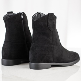 J. Star Vaqueras negras en una cuña negro 1 J. Star Vaqueras negras en una cuña negro 1