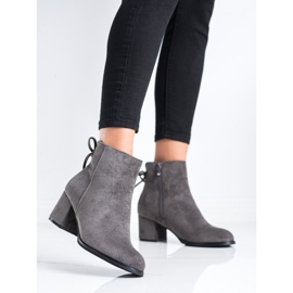 J. Star Botas con encuadernación gris 3