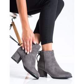 J. Star Botas con encuadernación gris 2