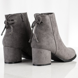 J. Star Botas con encuadernación gris 4