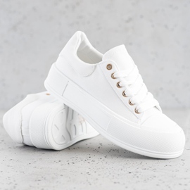 Goodin Zapatillas clásicas en la plataforma blanco 2