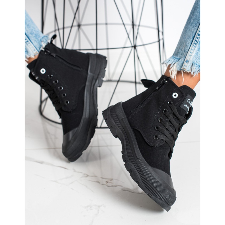 Goodin Zapatillas altas originales negro 2