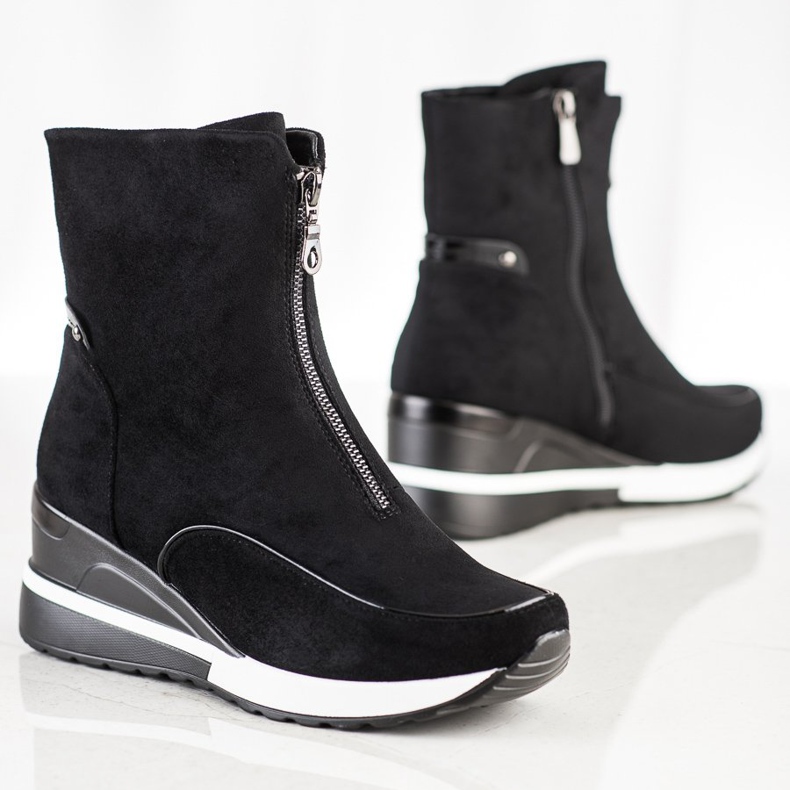 Botas altas VINCEZA negras negro 1