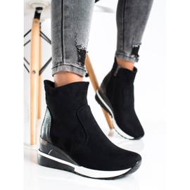 Botas altas en la cuña VINCEZA negro 1 Botas altas en la cuña VINCEZA negro 1