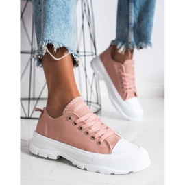 Goodin Zapatillas en la plataforma rosado 3