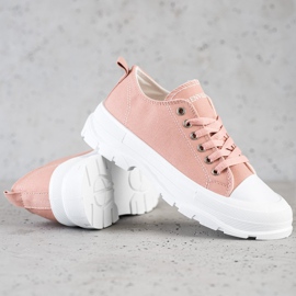 Goodin Zapatillas en la plataforma rosado 1