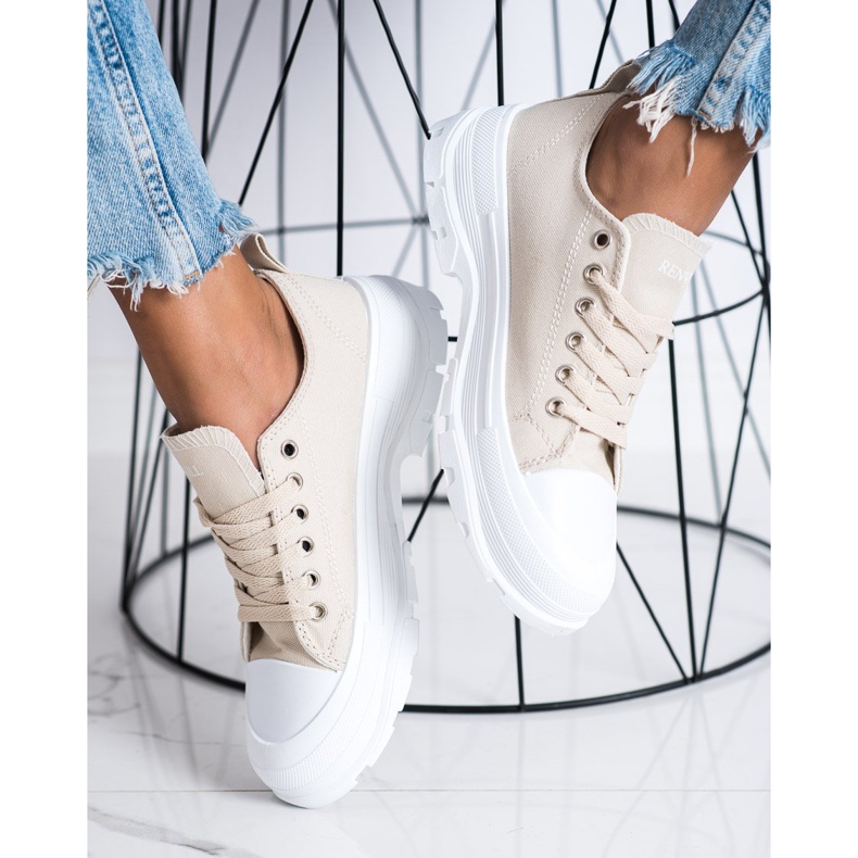 Goodin Zapatillas en la plataforma beige 2