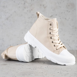 Goodin Zapatillas altas beige 1