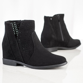 Filippo Botas de primavera caladas negro 4
