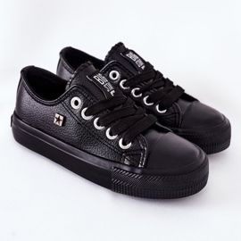 Zapatillas de piel para niños Big Star FF374304 Negro 2