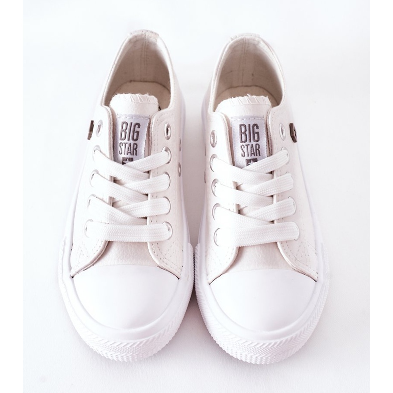 Zapatillas de Piel para Niños Big Star FF374300 Blanco 1