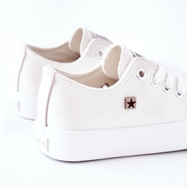 Zapatillas de Piel para Niños Big Star FF374300 Blanco 4