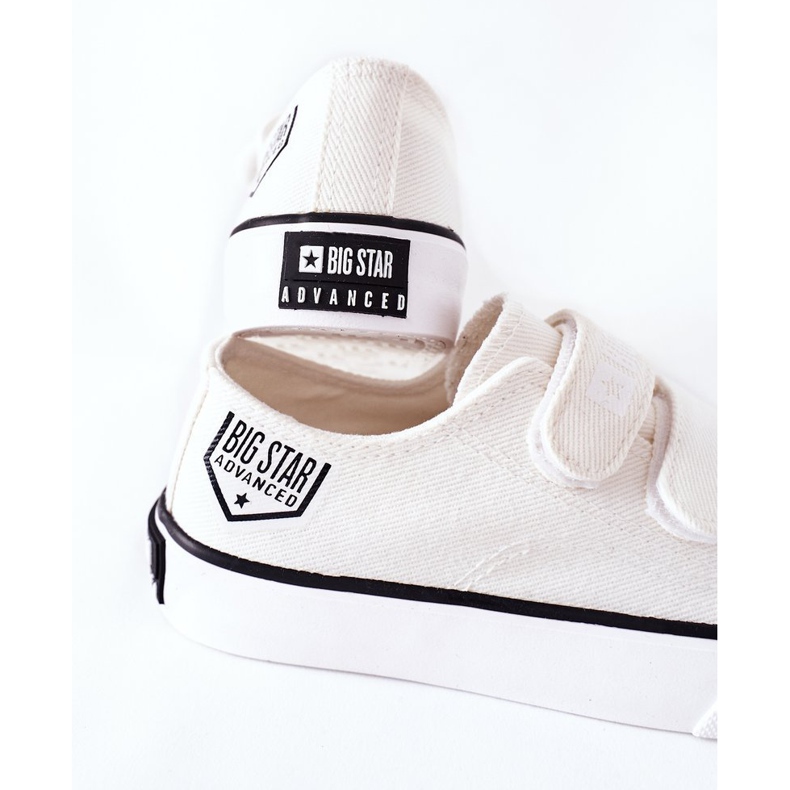 Zapatillas Infantiles Con Velcro Big Star FF374061 Blanco 1