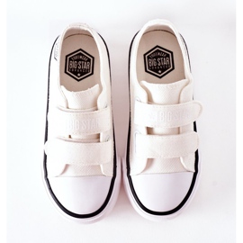 Zapatillas Infantiles Con Velcro Big Star FF374061 Blanco 4