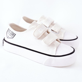 Zapatillas Infantiles Con Velcro Big Star FF374061 Blanco 5