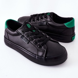 Zapatillas de piel para niños Big Star DD374147 Negro 4