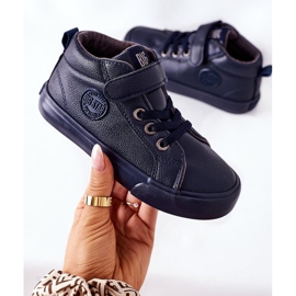 Zapatillas Altas Infantiles Big Star EE374003 Azul Marino 6
