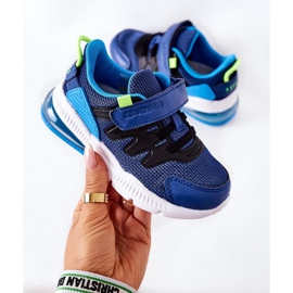 Zapatillas Deportivas Infantiles Con Velcro ABCKIDS Azul-Negro 1