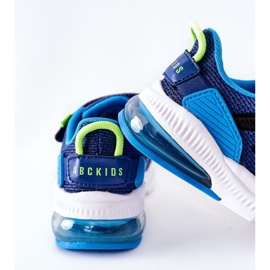Zapatillas Deportivas Infantiles Con Velcro ABCKIDS Azul-Negro 2