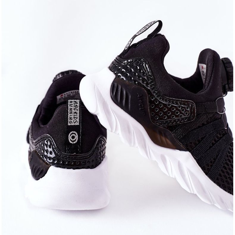 Zapatillas Deportivas Infantiles Con Perilla ABCKIDS Negra negro 1 Zapatillas Deportivas Infantiles Con Perilla ABCKIDS Negra negro 1