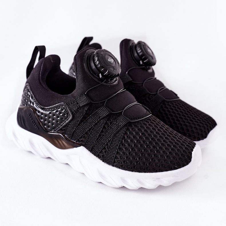 Zapatillas Deportivas Infantiles Con Perilla ABCKIDS Negra negro 2