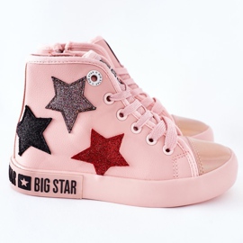 Zapatillas altas para niños con cremallera Big Star II374030 Rosa rosado multicolor 4