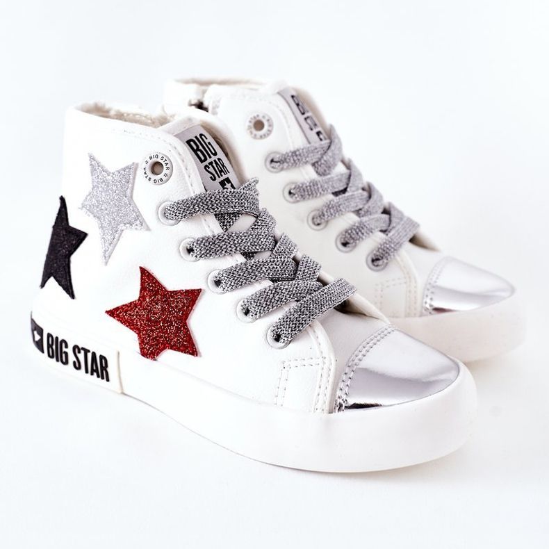 Zapatillas Altas Para Niños Con Cremallera Big Star II374029 Blanco 2