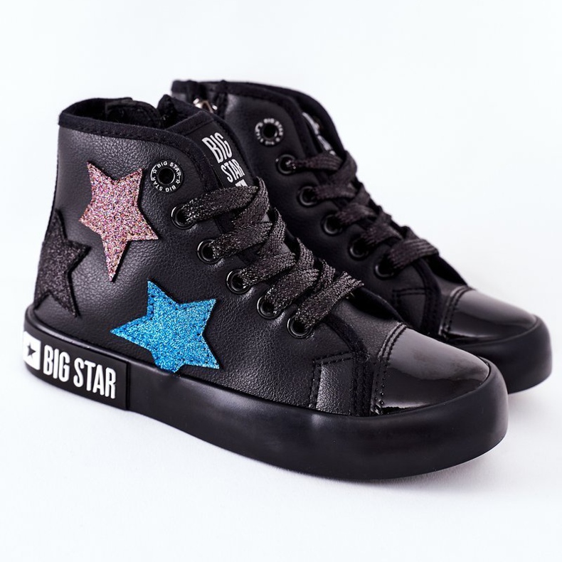 Zapatillas altas para niños con cremallera Big Star II374028 Negro multicolor 2