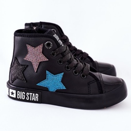Zapatillas altas para niños con cremallera Big Star II374028 Negro multicolor 4