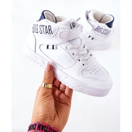 Zapatillas Deportivas Infantiles Big Star II374034 Blanco y Azul Marino 4