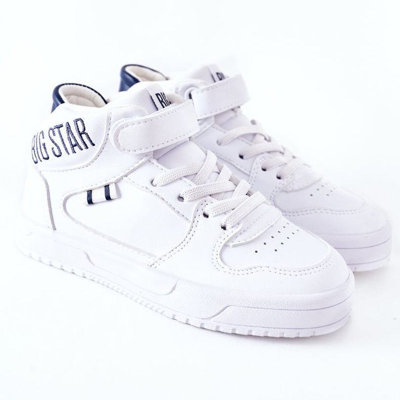 Zapatillas Deportivas Infantiles Big Star II374034 Blanco y Azul Marino 2