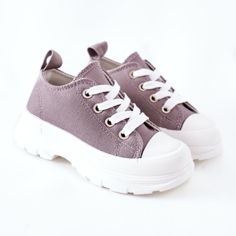 Zapatillas Infantiles En La Plataforma Gris Travel Time 2