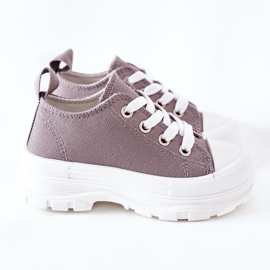 Zapatillas Infantiles En La Plataforma Gris Travel Time 4