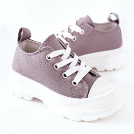 Zapatillas Infantiles En La Plataforma Gris Travel Time 5