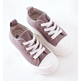 Zapatillas Infantiles En La Plataforma Gris Travel Time 6