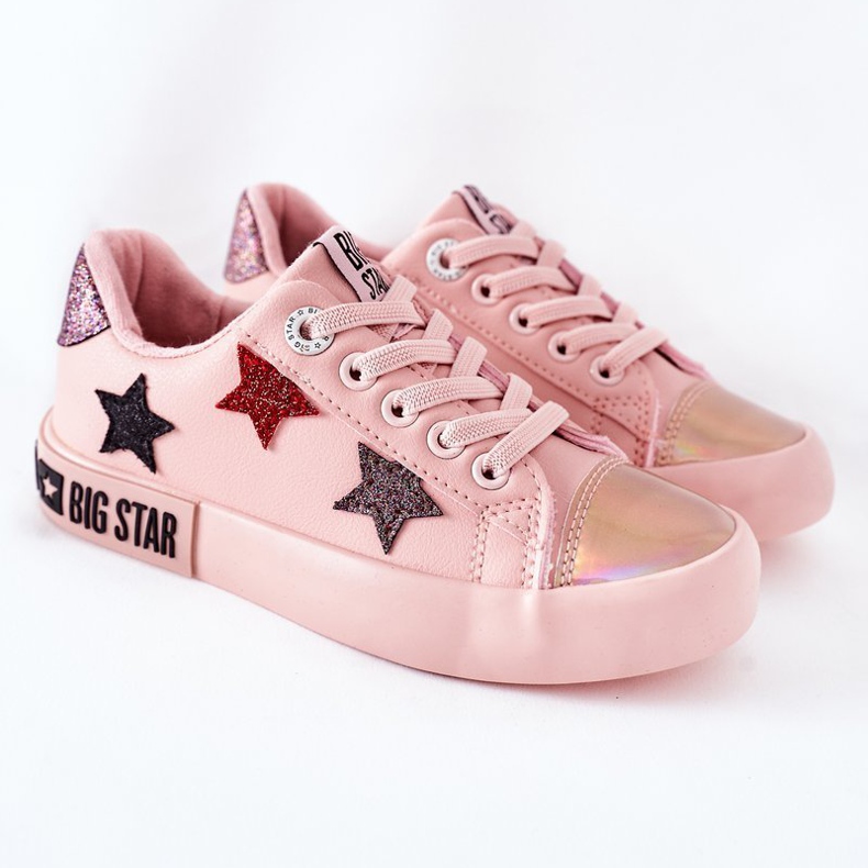 Zapatillas de Piel para Niños Big Star II374033 Rosa rosado 2