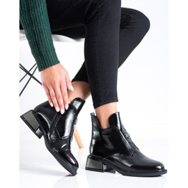 Filippo Botas elegantes con tacón decorativo negro 4