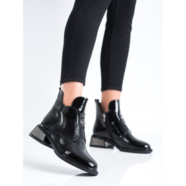 Filippo Botas elegantes con tacón decorativo negro 5