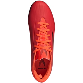 Botas de fútbol adidas X Speedflow.4 Tf M FY3336 naranjas y tintos 1