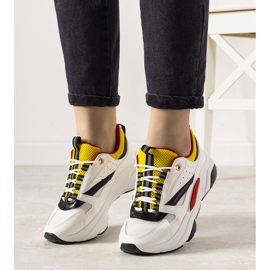 PA1 Zapatillas Hours blancas blanco negro amarillo 1