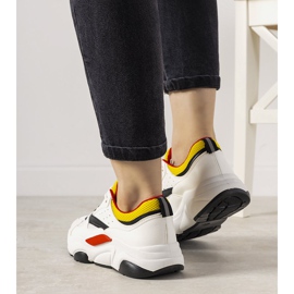 PA1 Zapatillas Hours blancas blanco negro amarillo 2