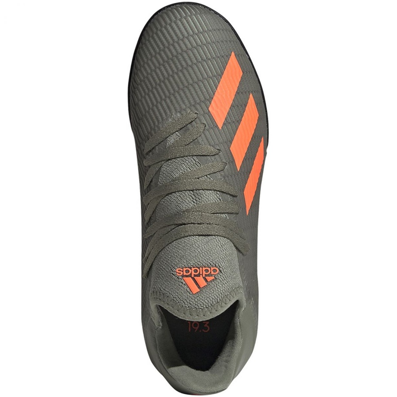 Botas de fútbol adidas X 19.3 Tf Jr EF8375 caqui 1